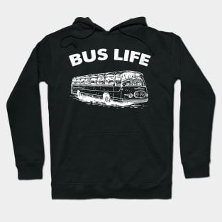 Bus Life Skoolie Vintage Bus Hoodie